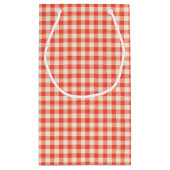 Aangepast Red Checkerboard Patroon Klein Cadeauzakje (Achterkant)