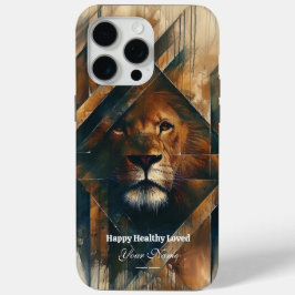 Aangepast: Regal Lion iPhone 15 ProMax Hoesje