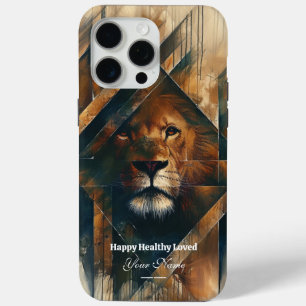Aangepast: Regal Lion iPhone 15 ProMax Hoesje