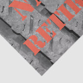 Aangepast retirement Gift Wrap Tissue Tissuepapier (Detail)