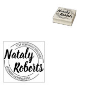 Aangepast retouradres aangepast 	rubberstempel (Gestempeld)