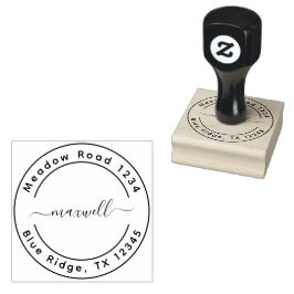Aangepast retouradres – Eenvoudig minimalistisch Rubberstempel