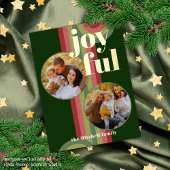 Aangepast Retro Abstract Golven Kunstpatroon Echt Folie Feestdagen Briefkaart