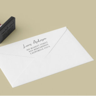 aangepast Return Address Modern minimalist Rubberstempel