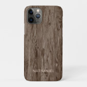 Aangepast, roestbruin, bruin, gekleurd faux Woodgr Case-Mate iPhone Case (Achterkant)