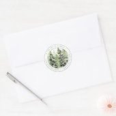 Aangepast Rond Kerst Retouradreslabel Ronde Sticker (Envelop)