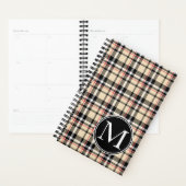 Aangepast rood beige zwart-wit vierkant geplakt pa planner (Display)