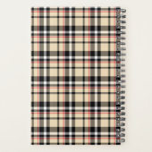 Aangepast rood beige zwart-wit vierkant geplakt pa planner (Achterkant)