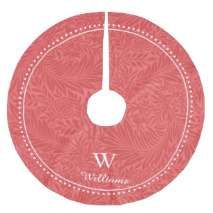 Aangepast  rood-larkspurpatroon B Kerstboom Rok