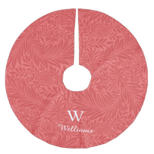 Aangepast  rood-larkspurpatroon kerstboom rok