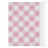 Aangepast  rood roze tulpen roze rode gingham (Binnen (Links))