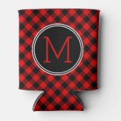 Aangepast rood zwart bufferpatroon controleren blikjeskoeler (Voorkant)