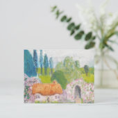 Aangepast roos briefkaart (Staand voorkant)