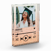 Aangepast Roos Gold Afstuderen Fotolijst Fotoblokken (Links)