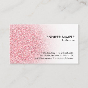 Aangepast Roos Gold Glitter look Modern Visitekaartje
