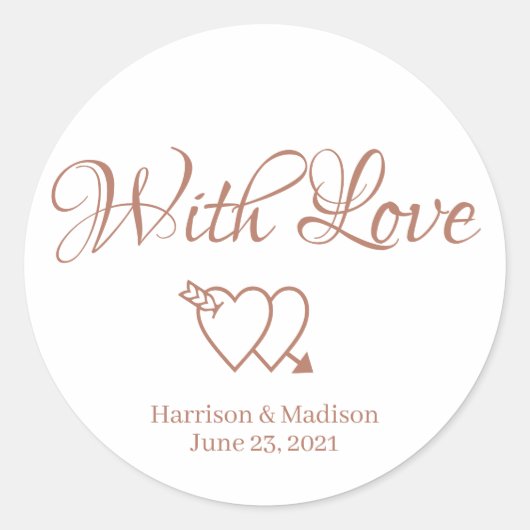 Aangepast roos harten Weddenschap gunstiger labels (Voorkant)