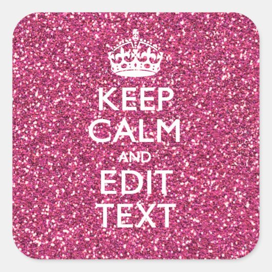 Aangepast Roos kalm houden Vierkante Sticker (Voorkant)