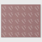 Aangepast Roos kerkkoper voor fijne kerst Brow ach Cadeaupapier (Vlak)