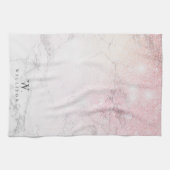 Aangepast roos van Marmer Glitter Theedoek (Horizontaal)