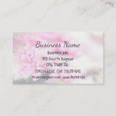 Aangepast roze bloemflesje visitekaartje (Voorkant)