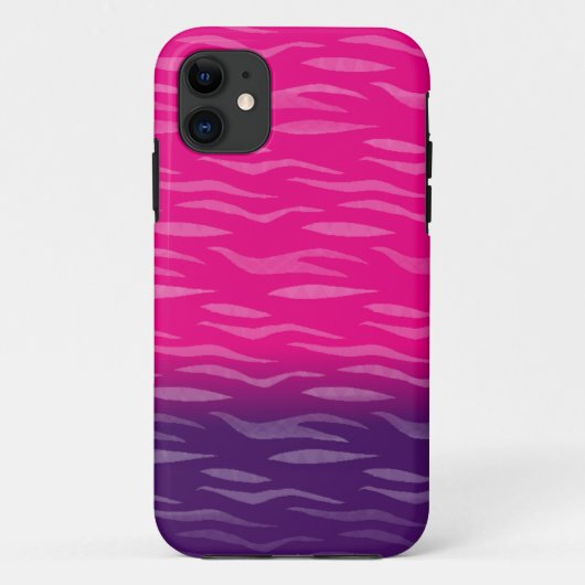 Aangepast roze en Paars ontwerp Case-Mate iPhone Case (Achterkant)