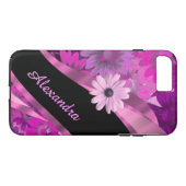 Aangepast  roze floreel patroon Case-Mate iPhone case (Achterkant (Horizontaal))