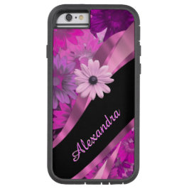 Aangepast  roze floreel patroon iPhone 13 hoesje
