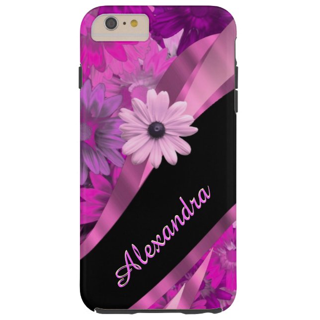 Aangepast  roze floreel patroon Case-Mate iPhone case (Achterkant)