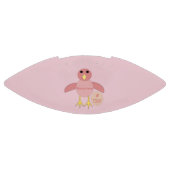 Aangepast roze Football voor meisje van 10 dagen (Paneel)