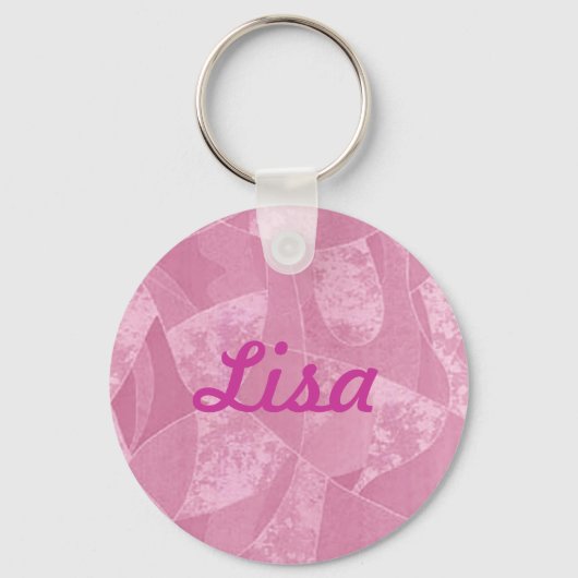 Aangepast roze gordelglas Sleutelhanger (Voorkant)