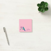 Aangepast roze kalkoenen post-it® notes (Kantoor)