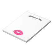 Aangepast roze lips-Notitieblok Notitieblok (Gedraaid)