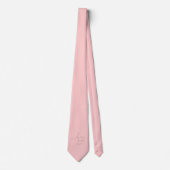 Aangepast roze monogrammen stropdas (Voorkant)