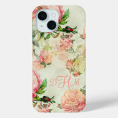Aangepast  roze Rozen patroon Case-Mate iPhone Case (Achterkant)