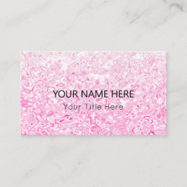 Aangepast roze textuur Visitekaartje