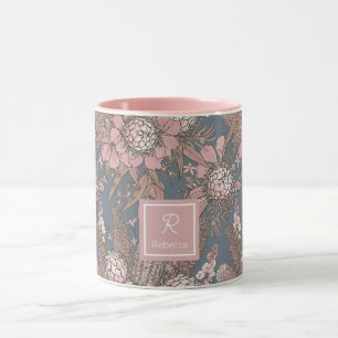 Aangepast Roze Wilde Struik Bloem Boeket Mok
