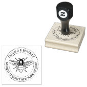 Aangepast Rubber, Adresstempel, Bijenstempel, Buzz Rubberstempel (Gestempeld)