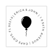 Aangepast rubberen stempel adres, ballonrubber ste (Afrduk)