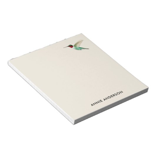 Aangepast, ruby-thromingbird Blocnote (Schuin)