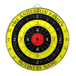 Aangepast rustiek dartbord