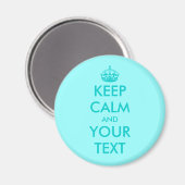 Aangepast rustig magneet houden |  Turquoise (Voorkant / Achterkant)