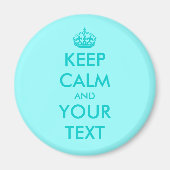 Aangepast rustig magneet houden | Turquoise (Voorkant)