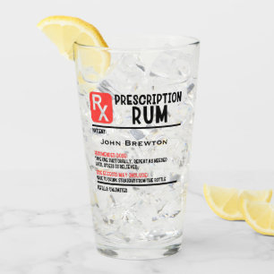 Aangepast RX Rum Prescription Glass Glas