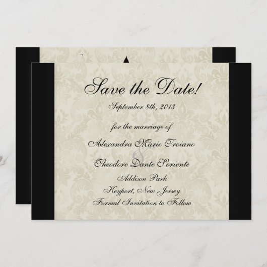 aangepast save the date (Voorkant / Achterkant)