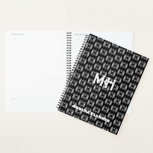 Aangepast Scandinavisch zwart-wit modern design Planner (Display)