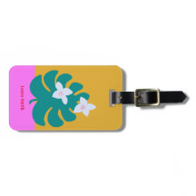 Aangepast schattig modern palm genaamd geel Label
