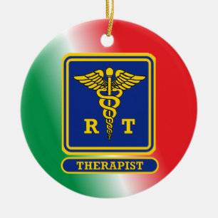 Aangepast schild voor ademhalingstherapie keramisch ornament