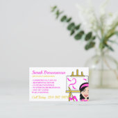 Aangepast schilderdoek voor kunstenaars visitekaartje (Staand voorkant)