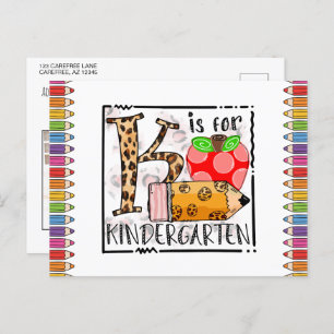 Aangepast schoolaanbod briefkaart