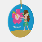 Aangepast schoolmeisje keramisch ornament (Rechts)